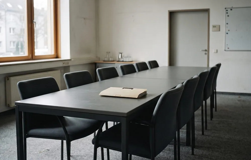 Leerer Besprechungsraum einer Dienststelle