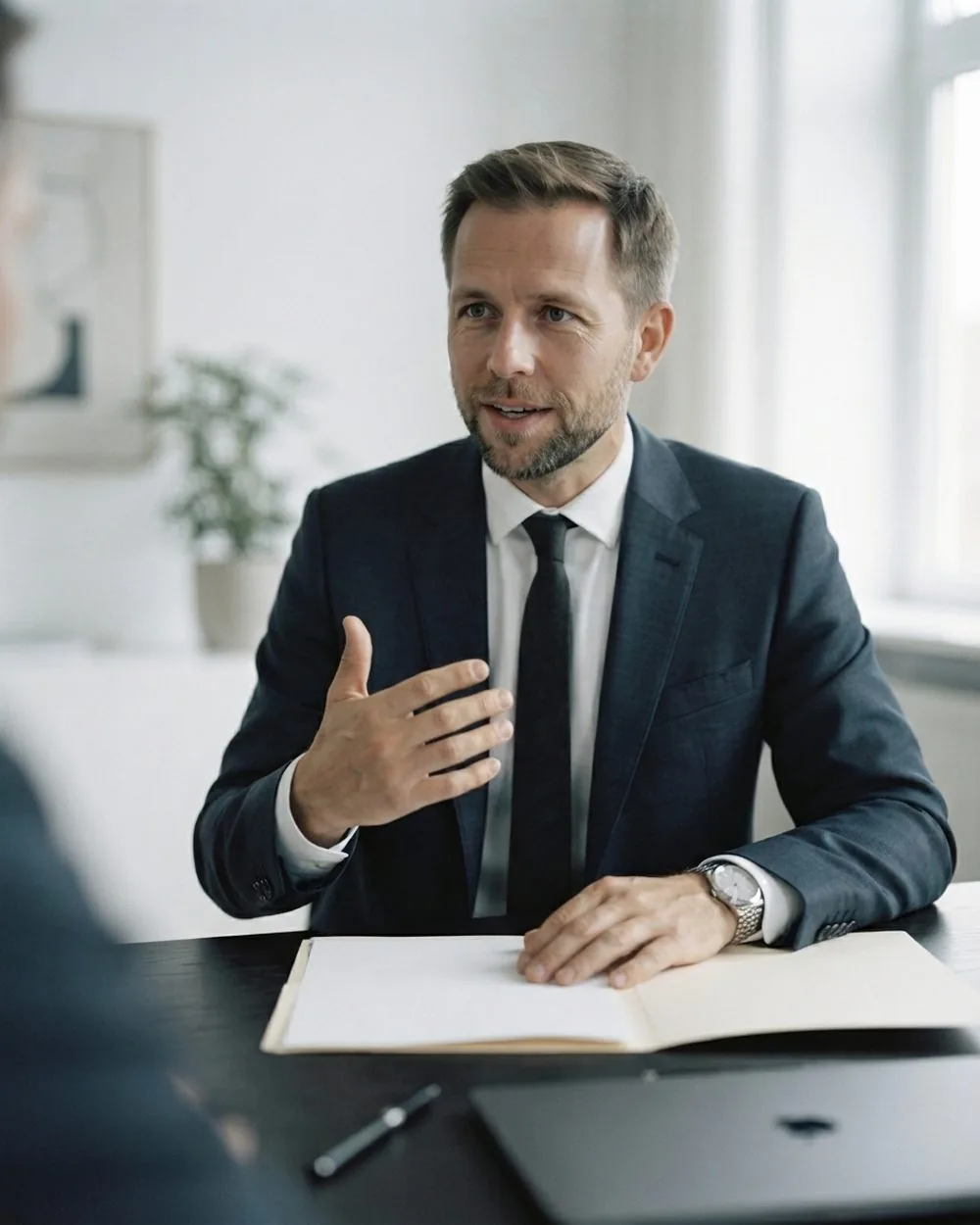 Jonas Osthoff im Beratungsgespräch